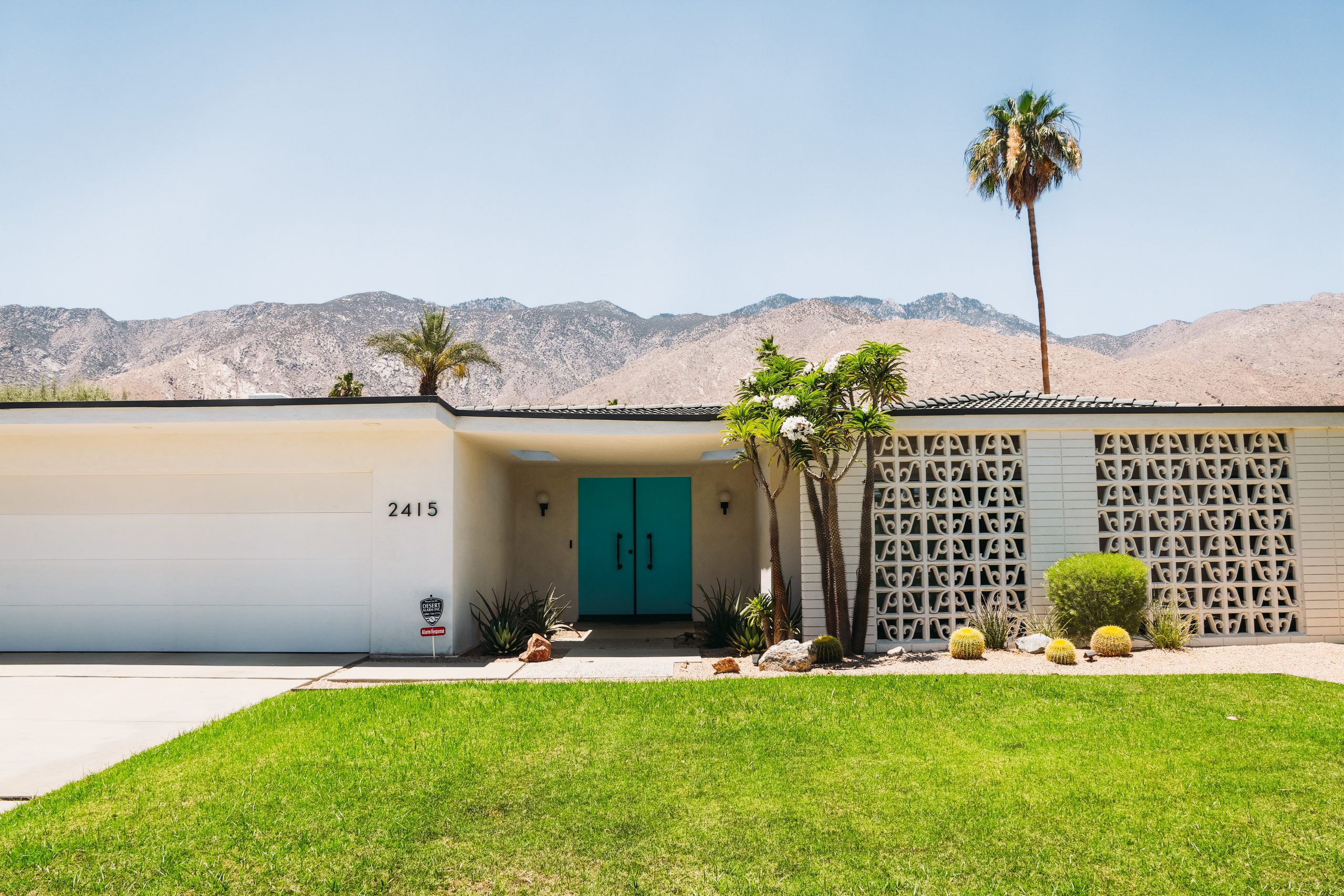 Palm Springs turquoise door 