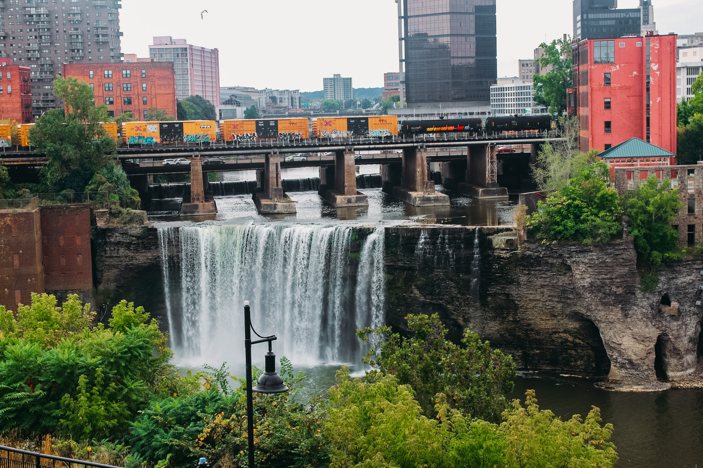 Exploring the Natural Beauty of High Falls on the Genesee River in Rochester NY